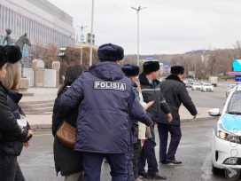 Полиция Алматы задержала двух активистов движения Oyan, Kazakhstan 