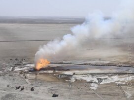 Пожар на месторождении Каратурун Южный: концентрация метана в воздухе превышена почти в 500 раз