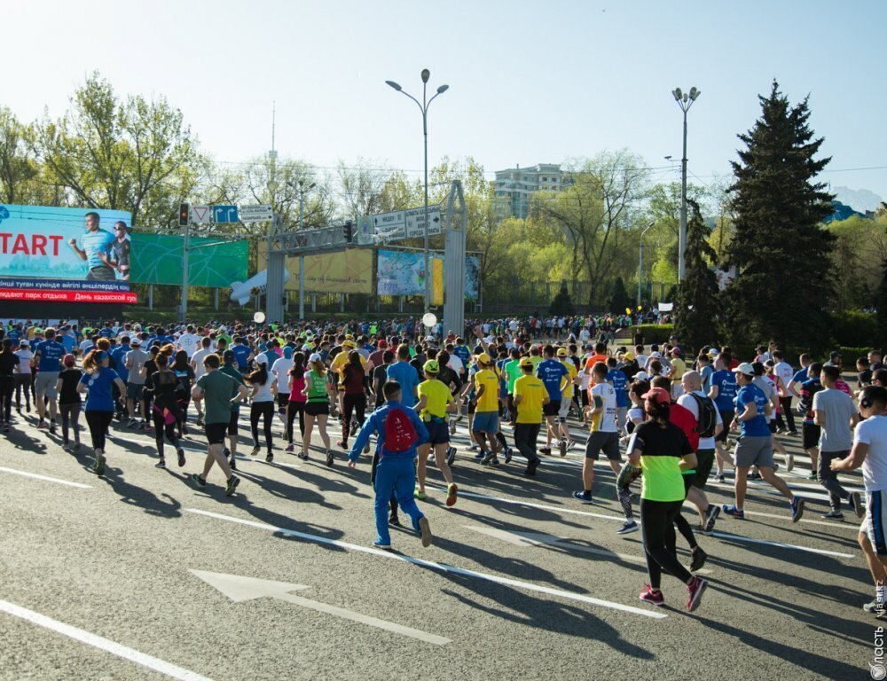 В Алматы 21 апреля частично перекроют дороги из-за полумарафона