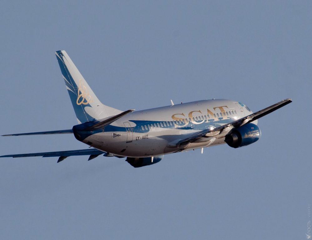 Авиакомпания SCAT отменила рейсы из-за непогоды в столице и Караганде