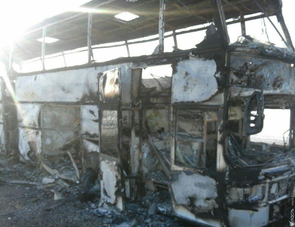 Уголовное дело по факту возгорания автобуса в Актюбинской области направлено в суд