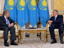 Назарбаев встретился с избранным генсеком ООН