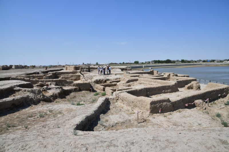 Археологические раскопки в Сарайшыке удалось спасти от паводков