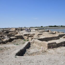 Археологические раскопки в Сарайшыке удалось спасти от паводков