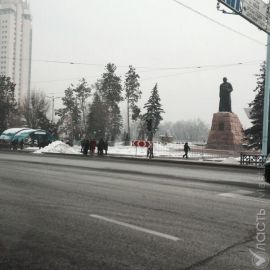 Несколько десятков человек пришли на митинг против девальвации в Алматы