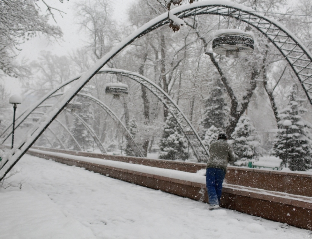 Снег и дождь ожидаются в Казахстане на выходных