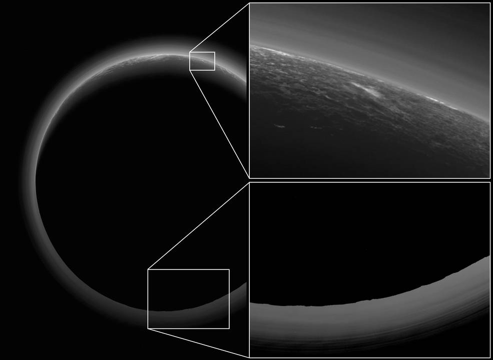 НАСА опубликовало снимки темной стороны Плутона