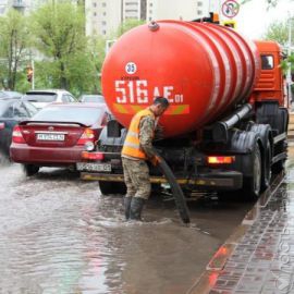 10 тысяч кубометров воды откачено за сутки в Астане 