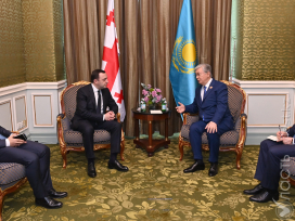 Токаев встретился с премьер-министром Грузии Ираклием Гарибашвили