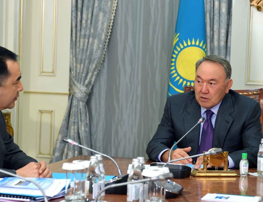 ​Сагинтаев рассказал Назарбаеву об экономическом росте и подготовке карты технологической модернизации