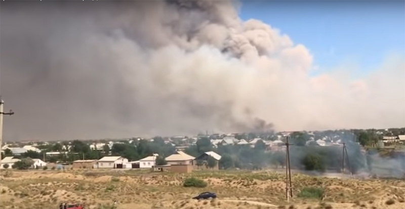 45 пожаров потушили за сутки в Арыси – КЧС