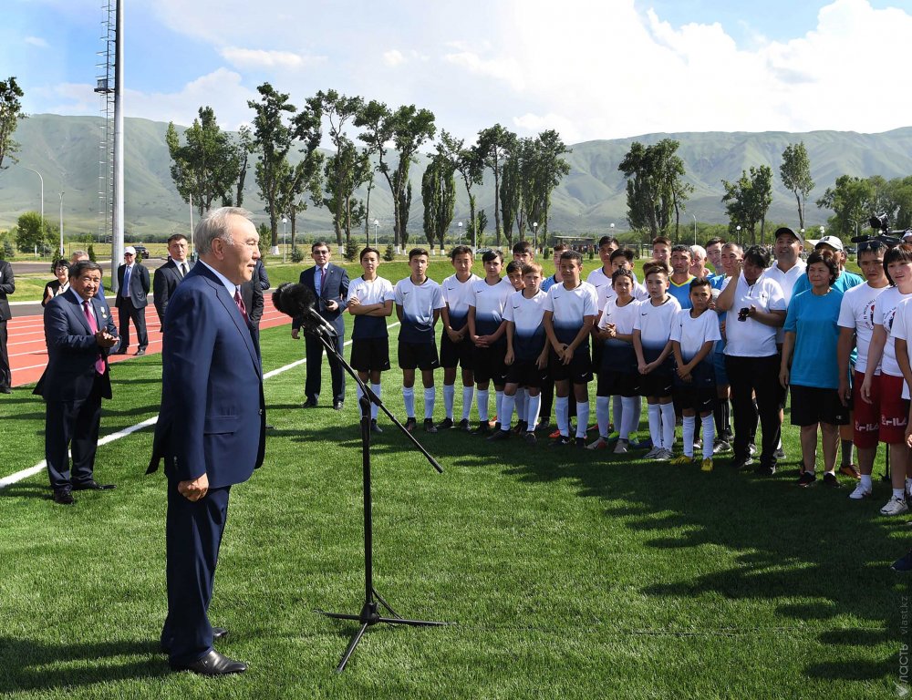 В Шамалгане открыли спорткомплекс, построенный на личные средства Назарбаева