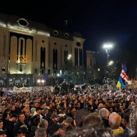 Оппозиция Грузии провела протесты против предварительных результатов парламентских выборов