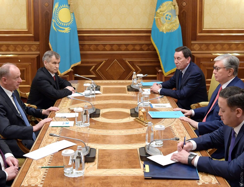Токаев обсудил с секретарем Совбеза России вопросы региональной безопасности