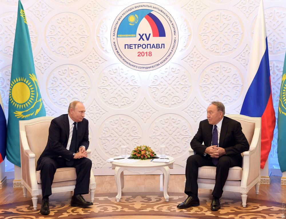 Назарбаев и Путин обсудили сотрудничество в сфере туризма