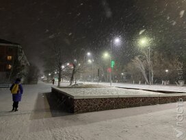 Снег и минусовая температура ожидаются на севере, востоке и в центре Казахстана