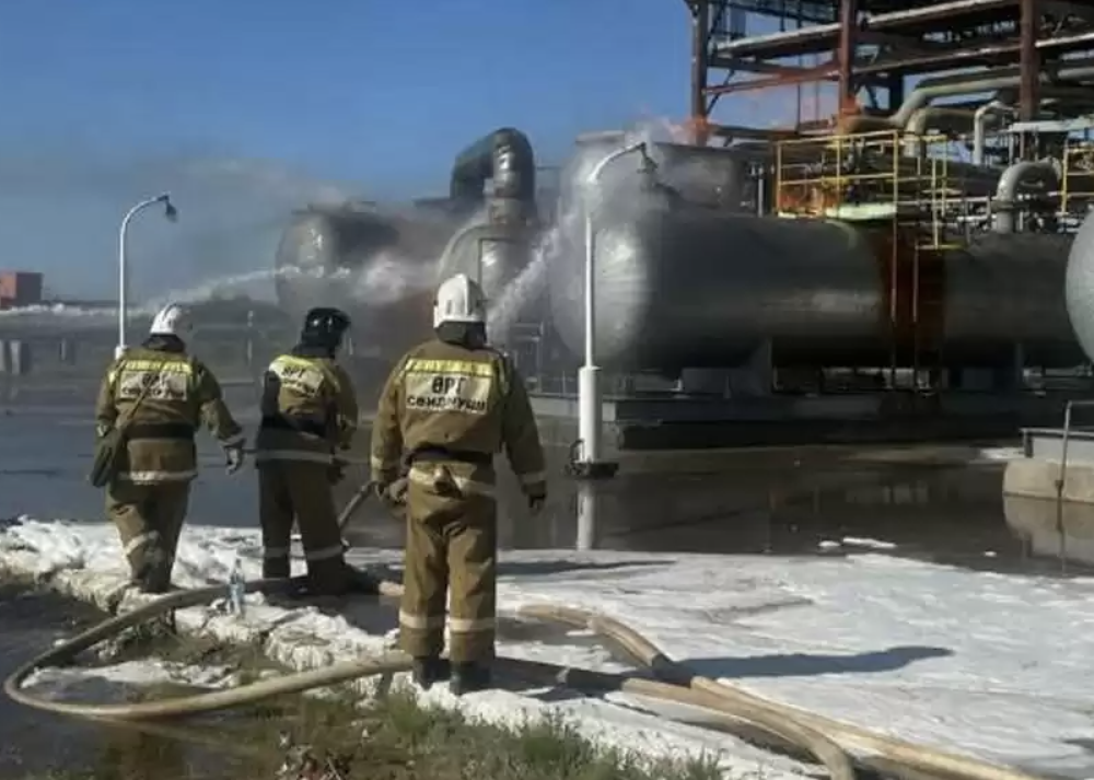 Четверо рабочих пострадали при пожаре на газоперерабатывающем заводе «СНПС-Актобемунайгаз»