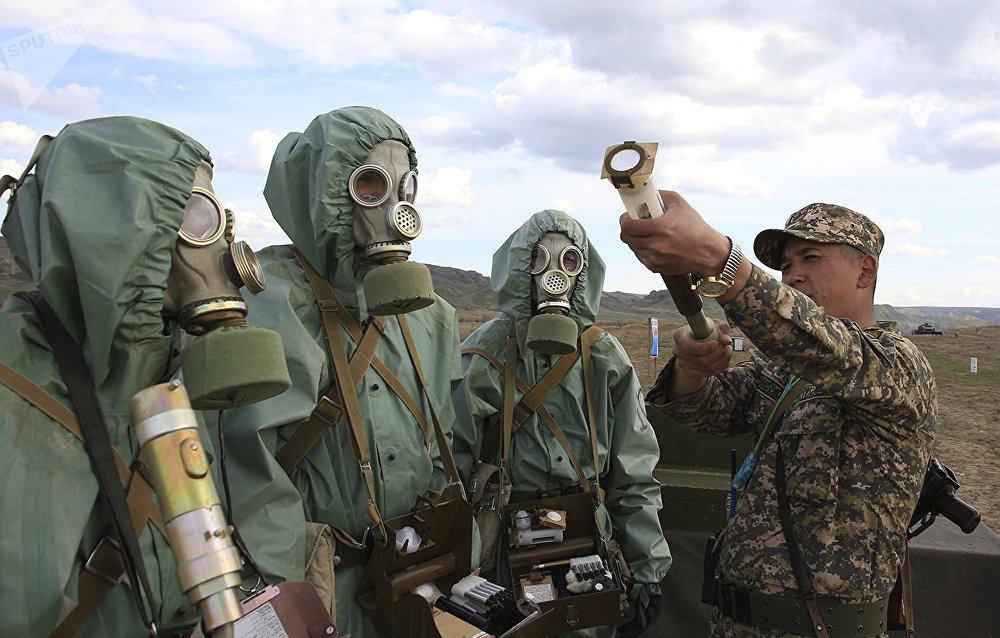 В дезинфекции объектов задействованы подразделения биологической защиты Вооруженных сил Казахстана