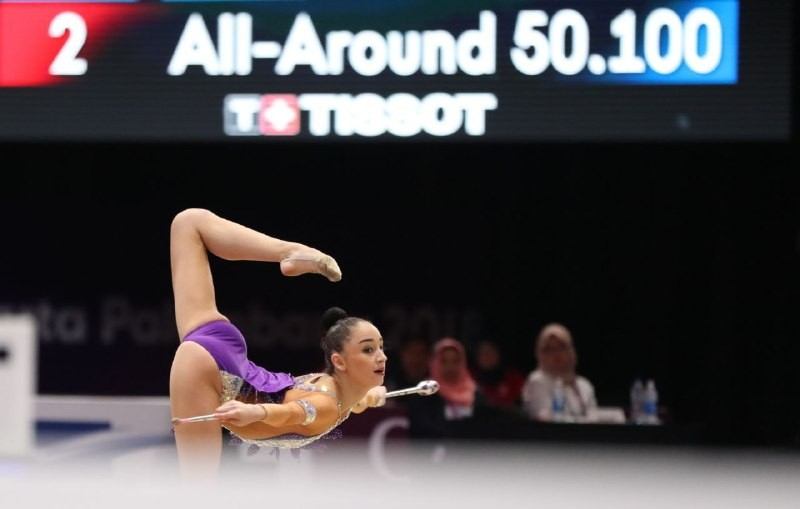 Казахстан завоевал еще одно золото в художественной гимнастике на Азиаде-2018