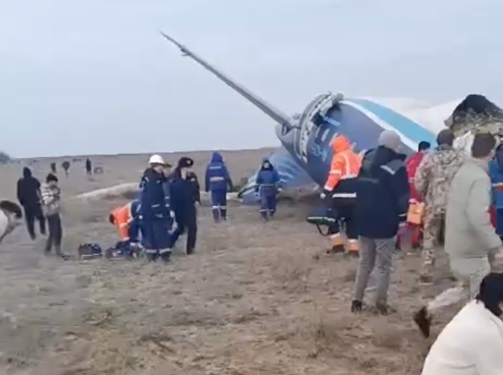 Azerbaijan Airlines Passenger Plane Crashes in Kazakhstan