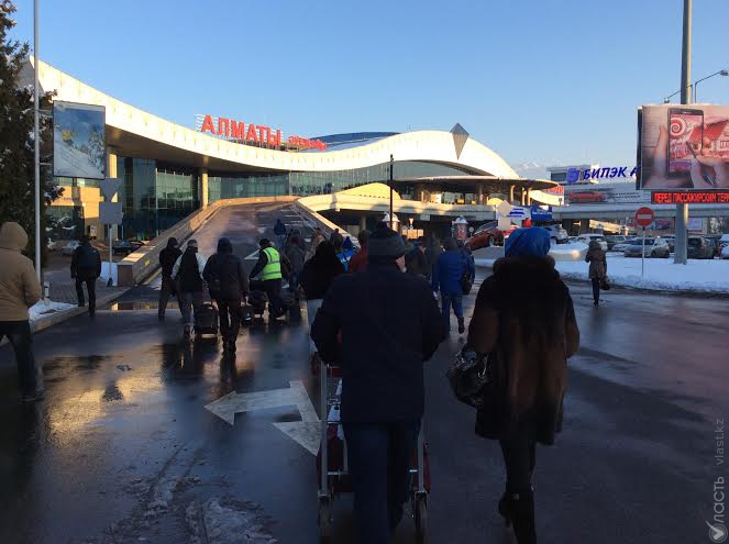 Аэропорт города Алматы возобновил  работу в штатном режиме