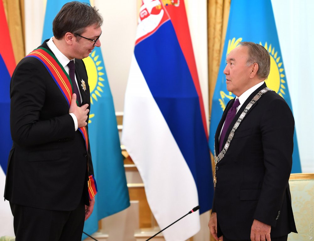 Назарбаева наградили «Орденом Республики Сербия»