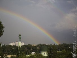 На выходных в Казахстане ожидаются кратковременные дожди