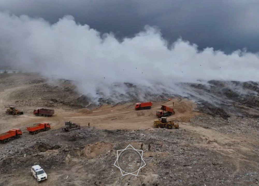 Пожар на полигоне ТБО в Алматинской области ликвидирован