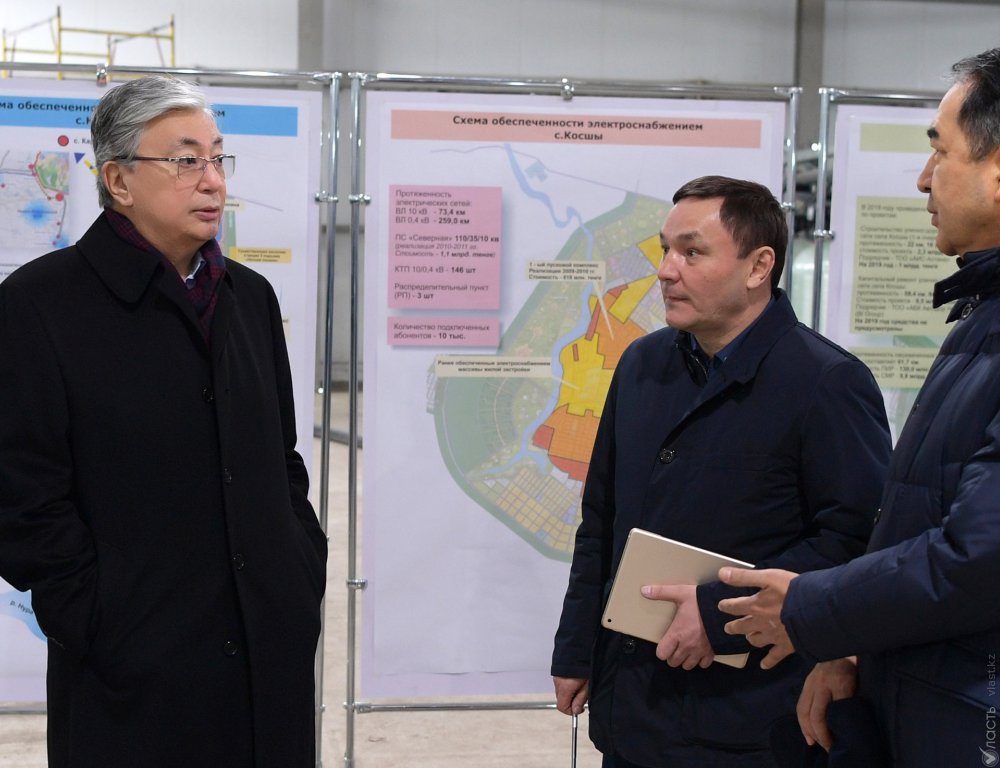 Токаев пообещал решить проблему нагрузки на социальную сферу поселка Косшы 