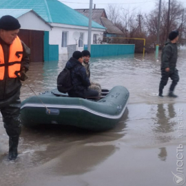 В Актюбинской области прорвало Щербаковскую плотину 