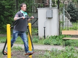 В Алматы открыта первая воркаут-площадка для людей с инвалидностью