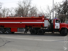 В Алматинской области горит 15 гектаров сухой травы