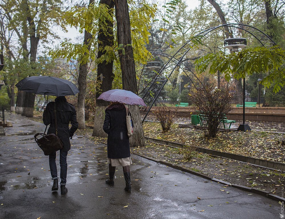 По-осеннему дождливая и прохладная погода ожидается в Казахстане