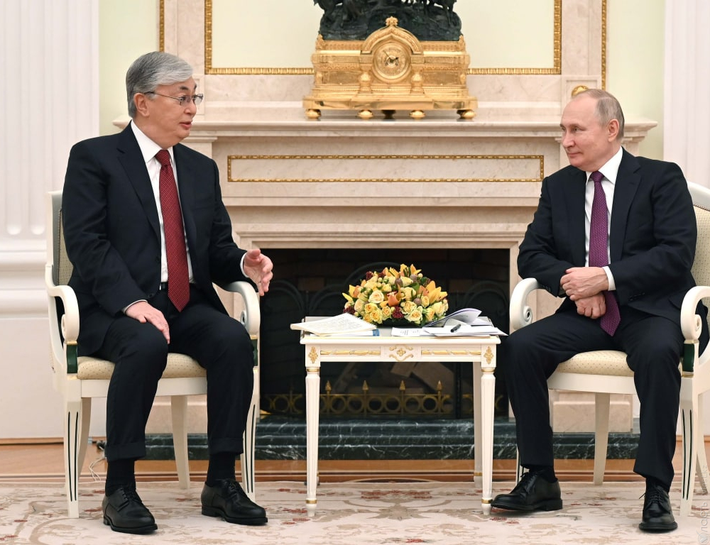 Токаев и Путин определили основные направления для дальнейшего сотрудничества стран
