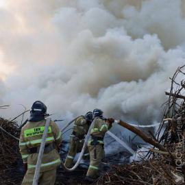 Акимат Астаны просит жителей не выходить на улицу из-за дыма и гари