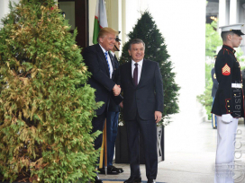 Дональд Трамп принял Шавката Мирзиёева в Белом доме