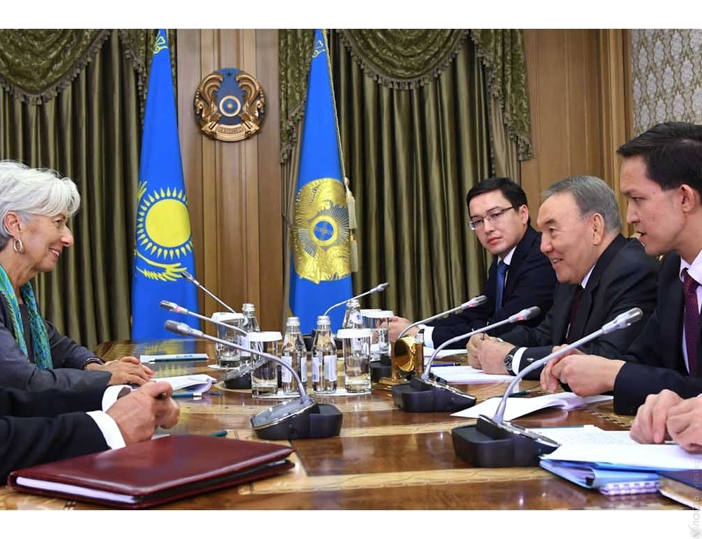 Президент Казахстана встретился с главой МВФ 