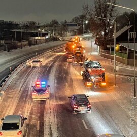 В Алматы выпало 19 см снега