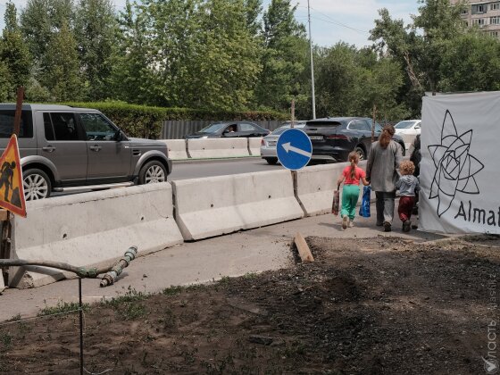 В Алматы временно перекроют участок улицы Сатпаева