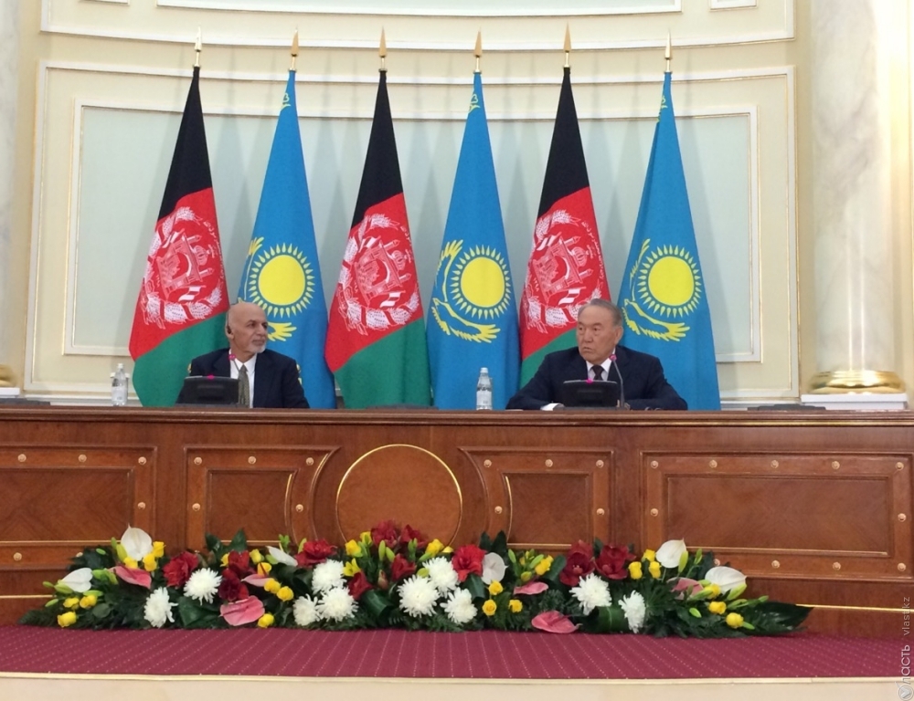 ​Назарбаев обсудил с президентом Афганистана укрепление экономического сотрудничества