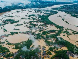 110 тыс. человек эвакуированы на юге Китая из-за наводнения, вызванного проливными дождями