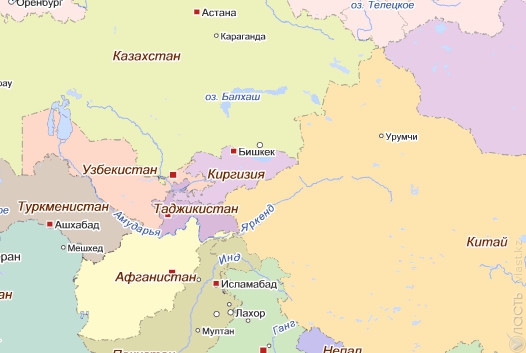 Серия подземных толчков зафиксирована на границе Казахстана с Китаем