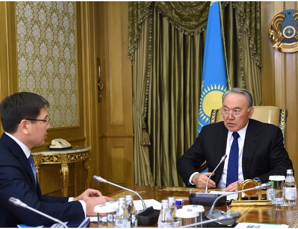 Нурсултан Назарбаев встретился с главой  «Казатомпрома» Аскаром Жумагалиевым