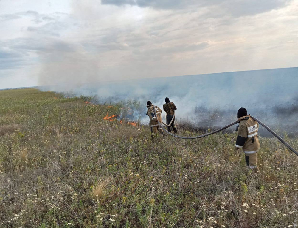 В Восточном Казахстане продолжают тушить природный пожар 