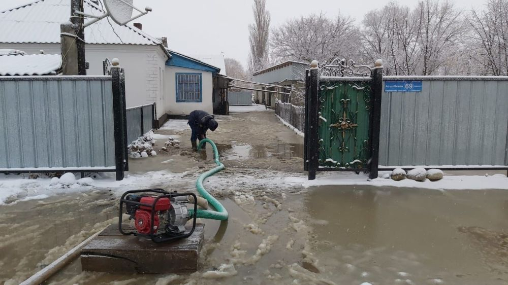 Три села в Алматинской области оказались подтоплены из-за дождей