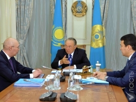 Келимбетов отчитался Назарбаеву о развитии МФЦА