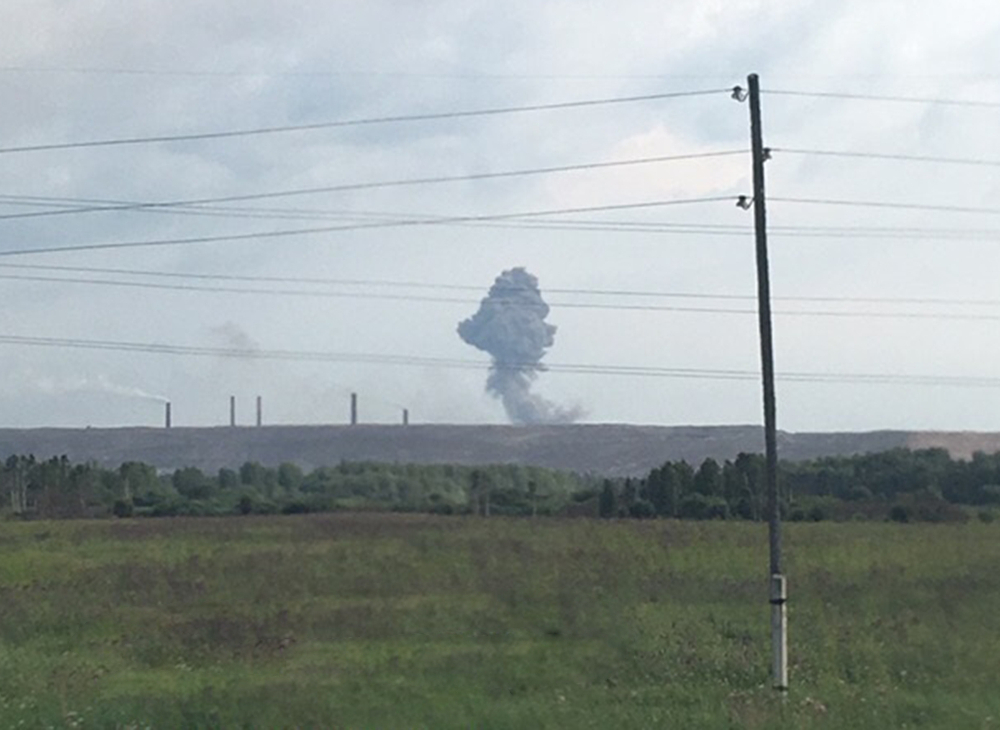 В Красноярском крае в воинской части произошел взрыв на складе боеприпасов 