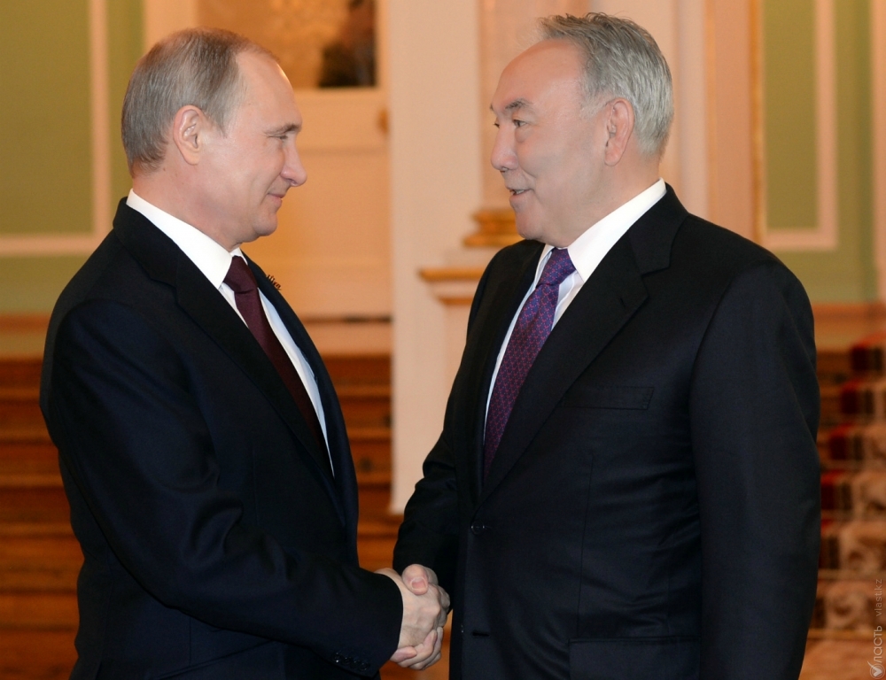 Путин поблагодарил Назарбаева за помощь в урегулировании российско-турецких отношений