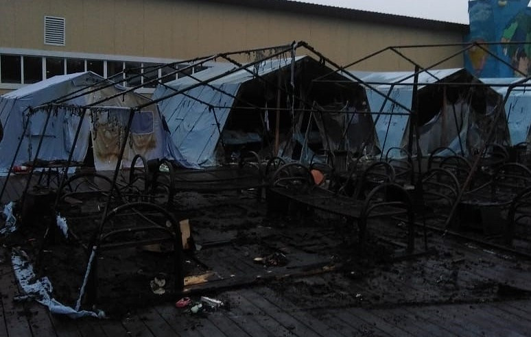 В Хабаровском крае РФ сгорел детский палаточный лагерь