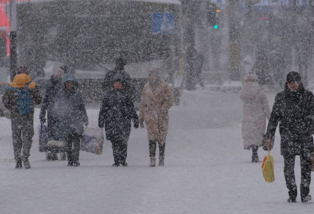В Алматы выпало до 15 см снега 